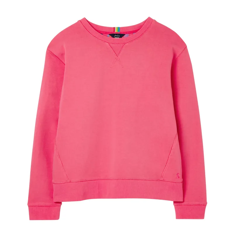 Joules Monique Garment Dyed Crew Neck Sweater - Fuschia Pink