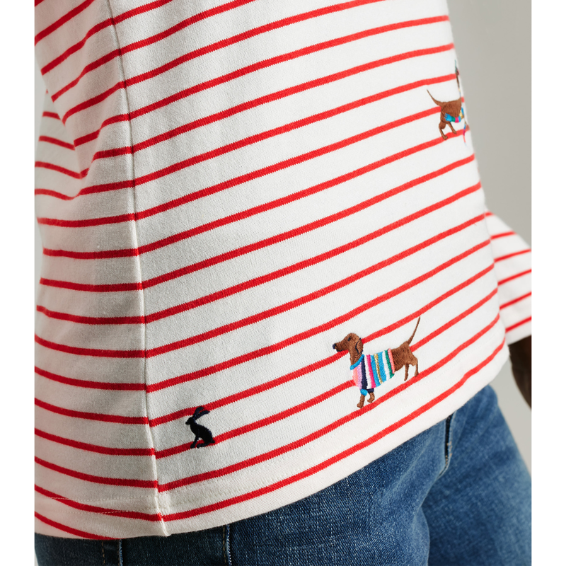 Joules Harbour Luxe Long Sleeve Jersey Top - Family Christmas-3