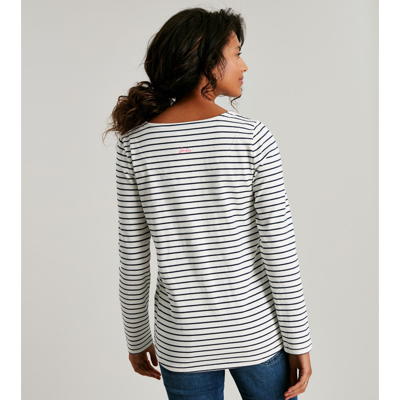 Joules Harbour Luxe Long Sleeve Jersey Top - Christmas Harbour-2