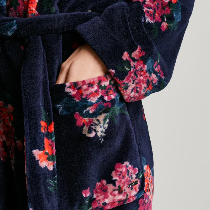 Joules Rita Dressing Gown - Navy Floral-3
