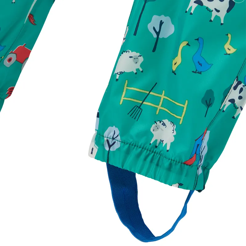 Joules Puddle Waterproof Suit - Farm Green-4