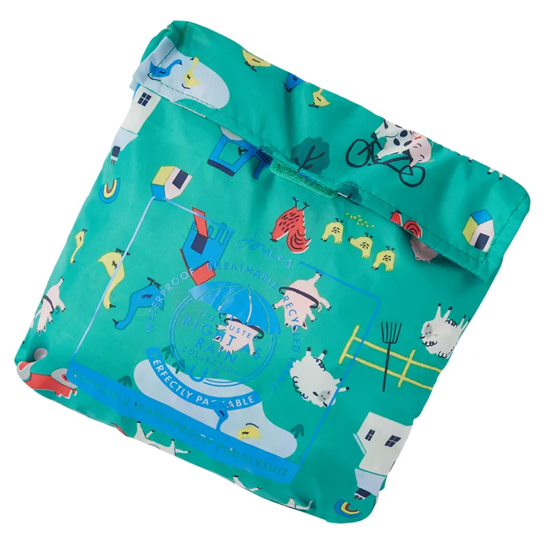 Joules Puddle Waterproof Suit - Farm Green-2