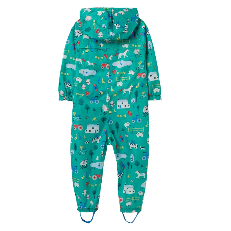 Joules Puddle Waterproof Suit - Farm Green-1