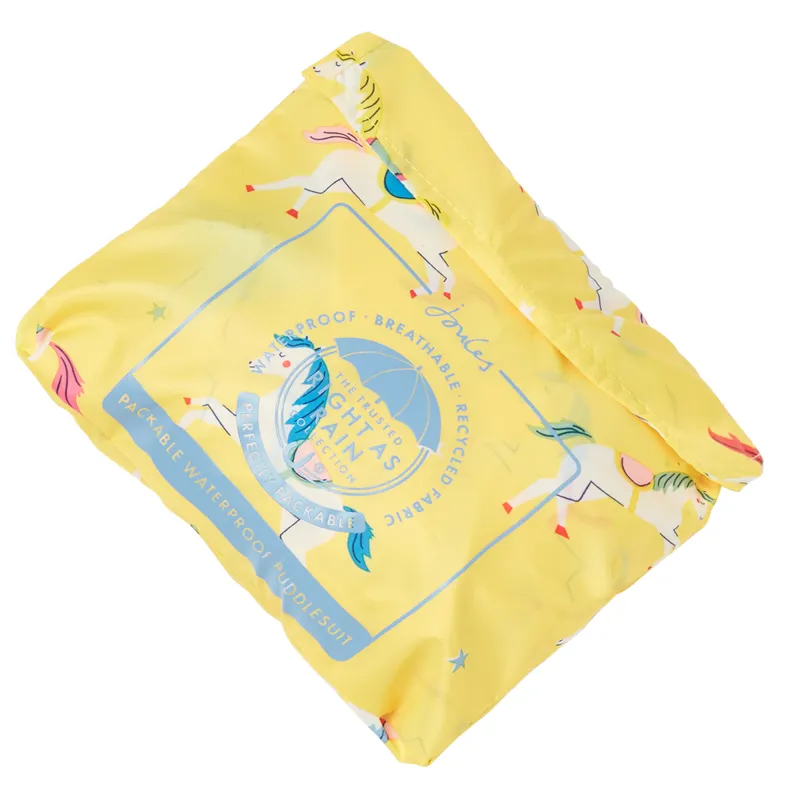 Joules Puddle Waterproof Suit - Rainbow Horses-3