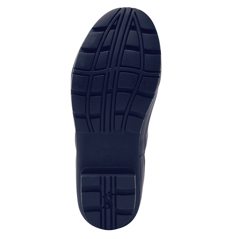 Joules Printed Welly With Adjustable Back Gusset - Navy Ditsy-2