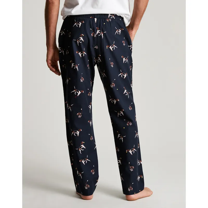 Joules Dozer Printed Lounge Bottoms - Navy-2