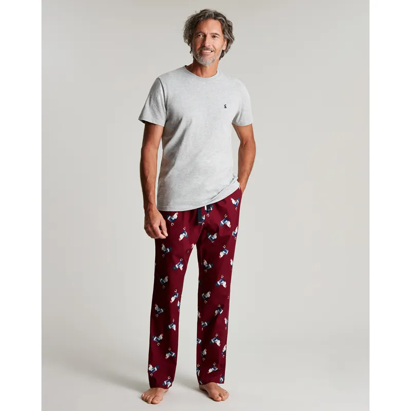 Joules Goodnight Printed Bottoms And T-Shirt Set - Morning Glory Port-1