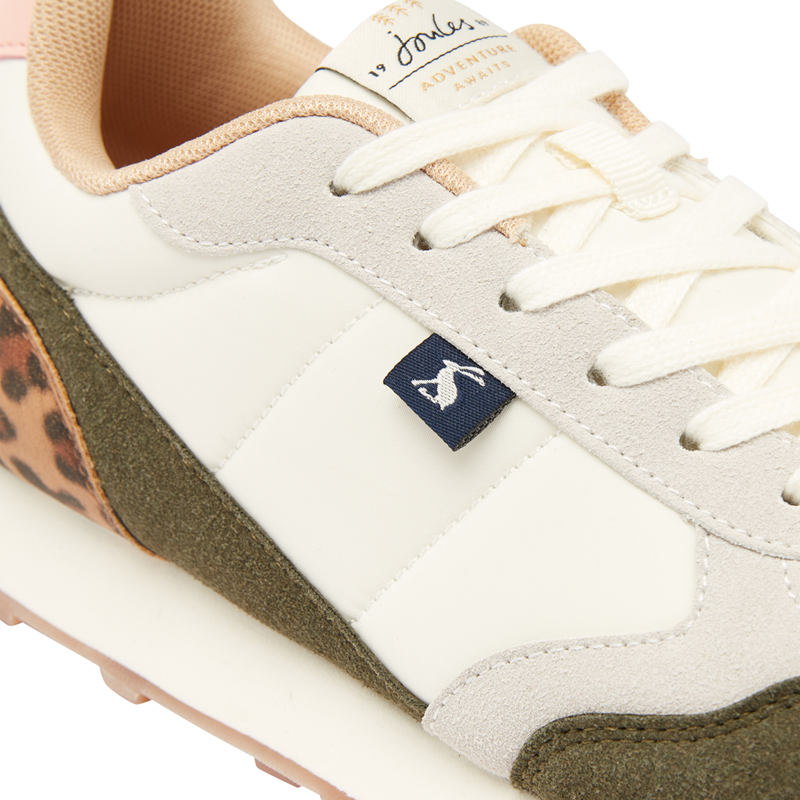 Joules Shoreditch Lace Up Trainers With Eva Sole - Multi Nude-3