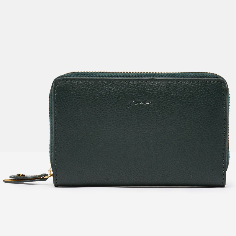 Joules Dudley Leather Purse - Green-1