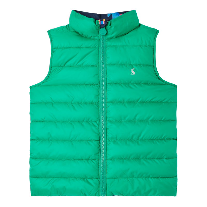 Joules Flip It Reversible Gilet - Navy Horses-1