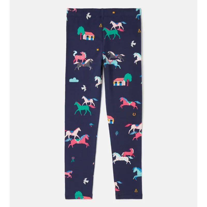 Joules Deedee Printed Leggings - Navy Ponies-1