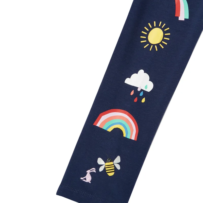 Joules Emilia Luxe Artwork Leggings - Navy Weather-2