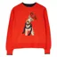 Joules Mariella Festive Intarsia Jumper - Red Dog
