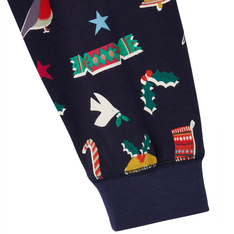 Joules Festive Kipwell Pyjama Set - Xmas Icons-2