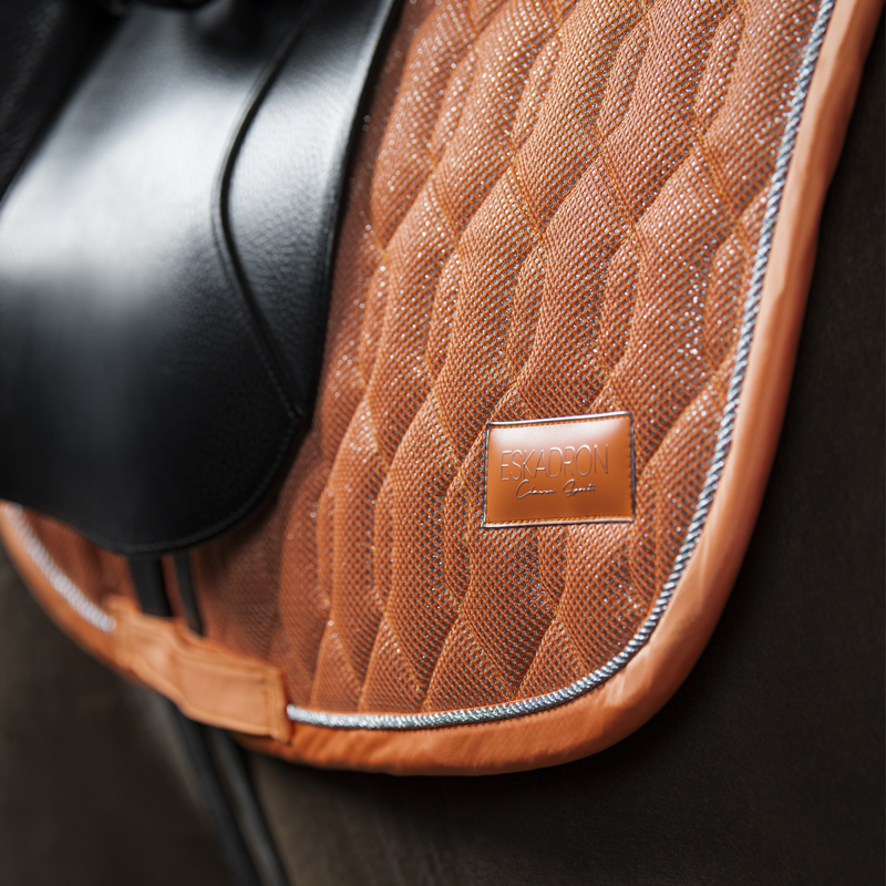 Eskadron Glitter Mesh Saddlecloth Classic Sports SS22 - Soft Peach-2