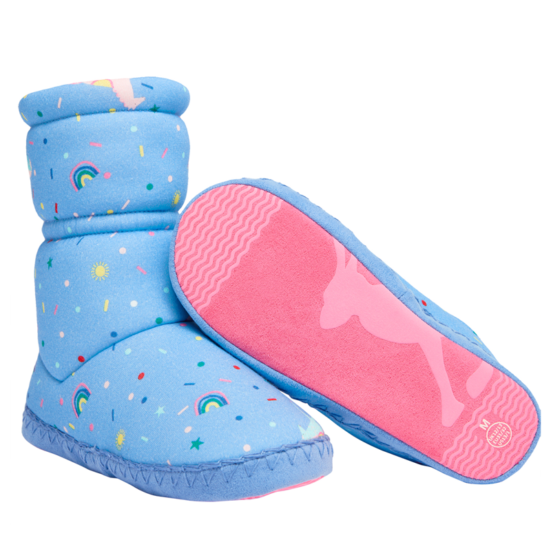 Joules Junior Padabout Slipper Socks - Blue Horse-3