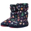 Joules Junior Padabout Slipper Socks - Navy Festive