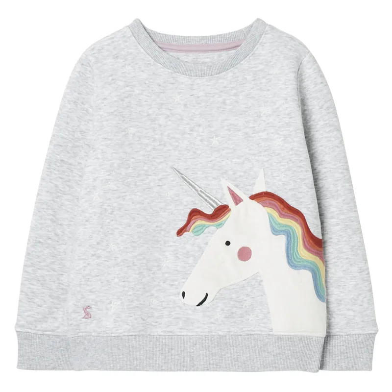 Joules Mackenzie Artwork Sweatshirt - Grey Horse