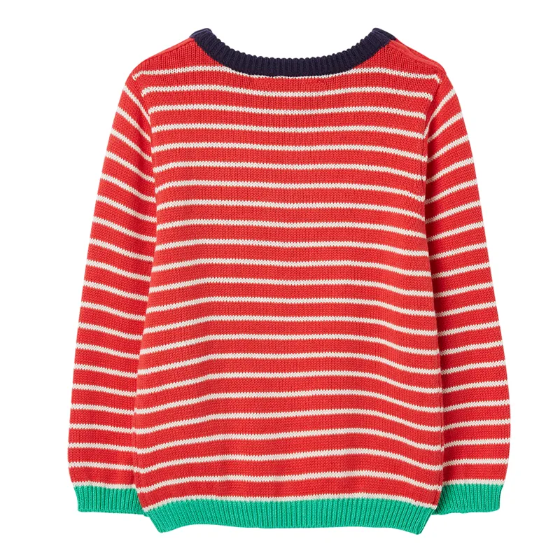 Joules Cracking Festive Knitted Jumper - Pure Red-1