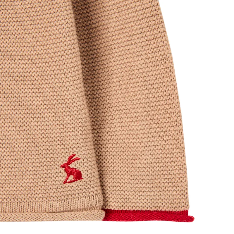 Joules Alby Festive Character Hooded Cardigan - Reindeer-3