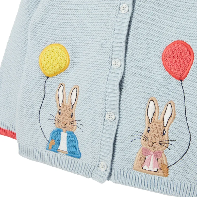 Joules Peter Rabbit Charmford Hooded Cardigan - Blue Peter Rabbit-2