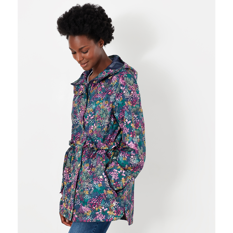 Joules Brookside Waterproof Jacket - Navy Ditsy-1