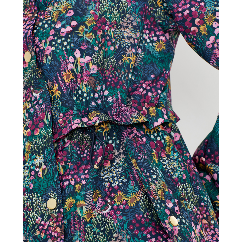 Joules Brookside Waterproof Jacket - Navy Ditsy-3