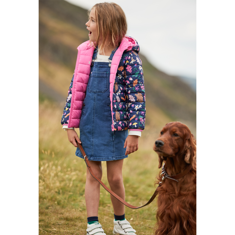 Joules Gruffalo Switch It Reversible Padded Jacket - Gruffalo Blue-4