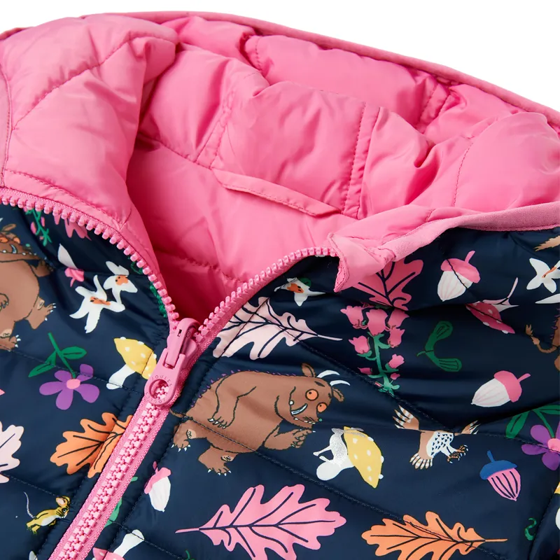 Joules Gruffalo Switch It Reversible Padded Jacket - Gruffalo Blue-3