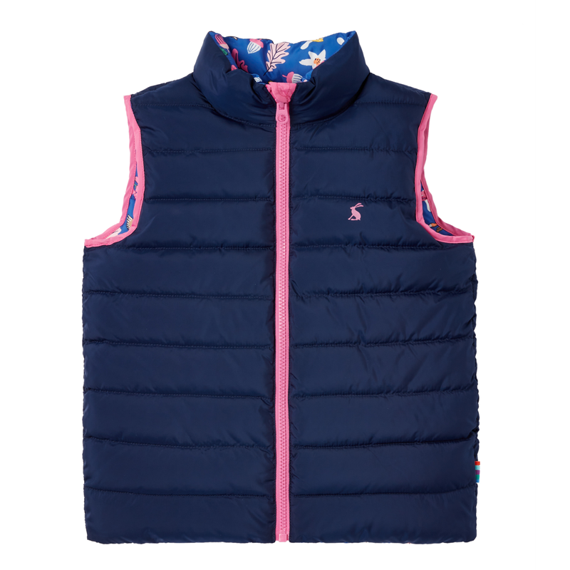 Joules Gruffalo Flip It Reversible Gilet - Gruffalo Blue-1