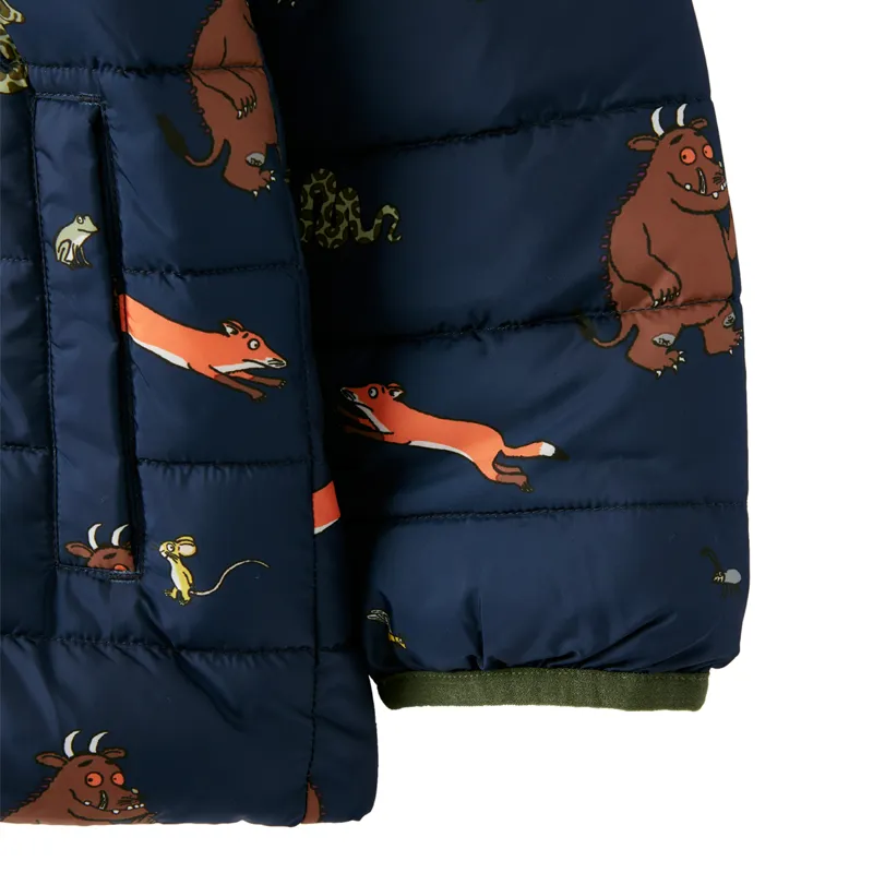Joules Gruffalo Switch It Showerproof Reversible Jacket - Gruffalo Navy-3