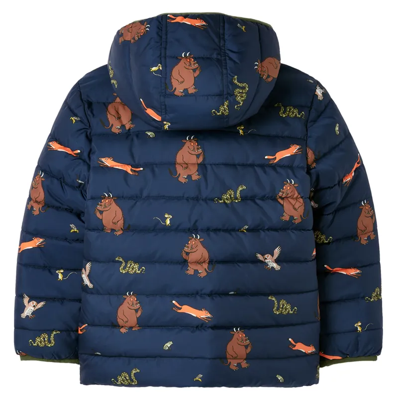 Joules Gruffalo Switch It Showerproof Reversible Jacket - Gruffalo Navy-2