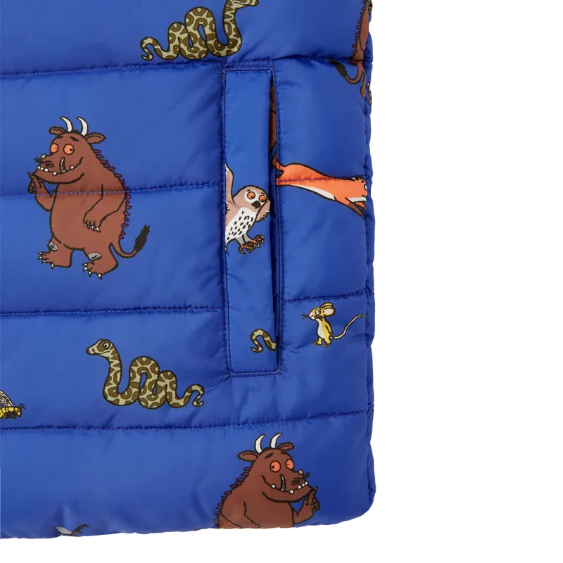 Joules Gruffalo Flip It Reversible Printed Gilet - Gruffalo Blue-3