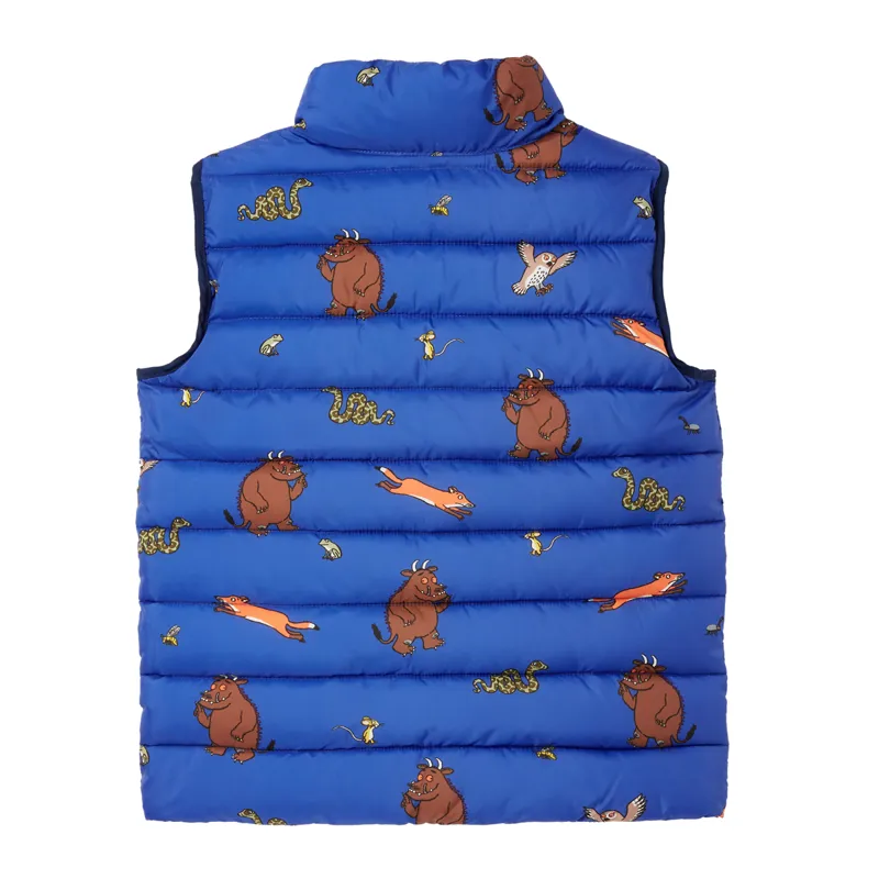 Joules Gruffalo Flip It Reversible Printed Gilet - Gruffalo Blue-2