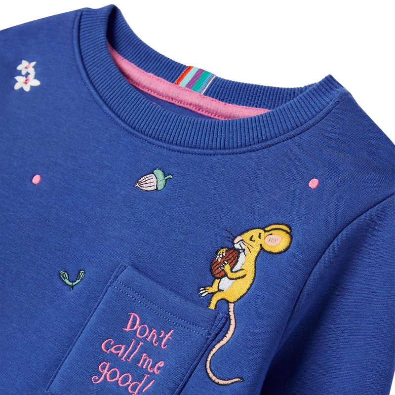 Joules Gruffalo Mackenzie Artwork Sweatshirt - Gruffalo Blue-2