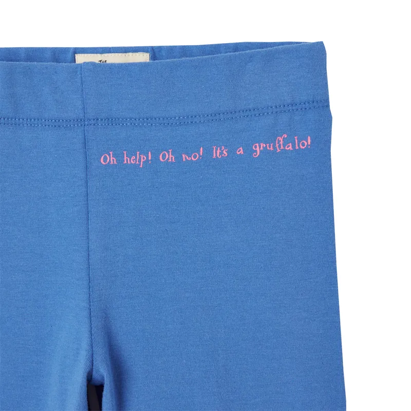 Joules Gruffalo Liana Artwork Leggings - Multi Blue Stripe-3