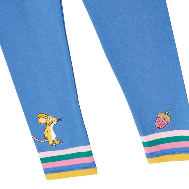 Joules Gruffalo Liana Artwork Leggings - Multi Blue Stripe-2