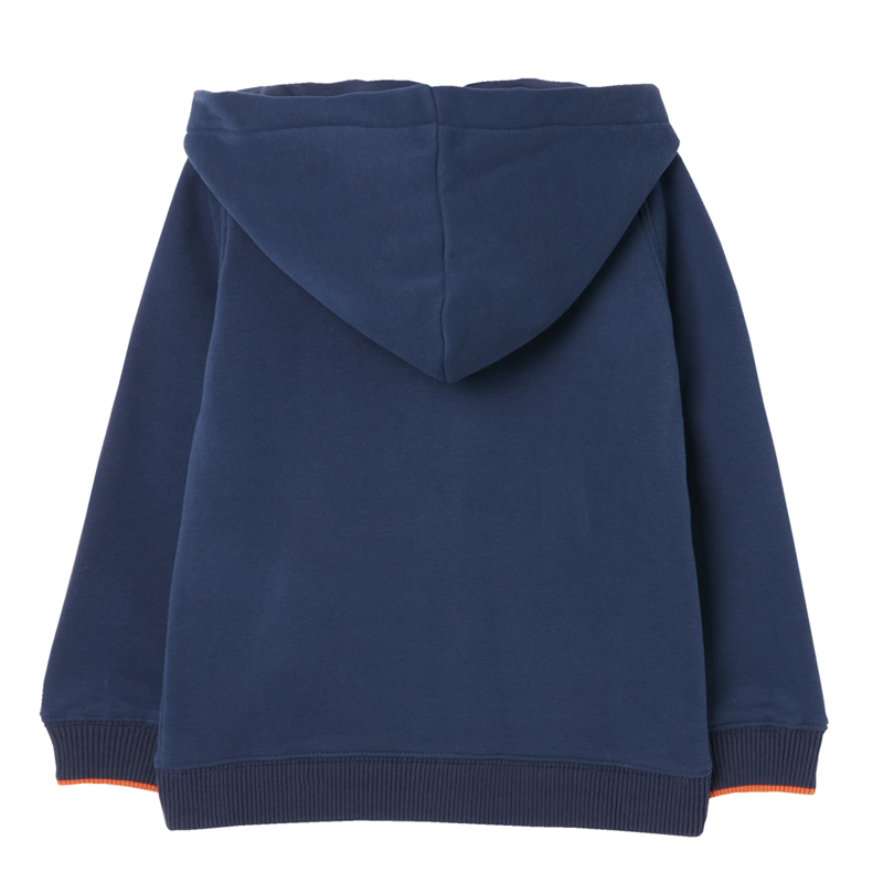 Joules Gruffalo Seth Fleece Lined Zip Through Hooded Sweatshirt - Navy-1
