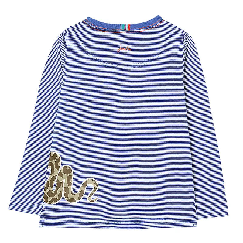 Joules Gruffalo Finlay Screenprint T-Shirt - Blue Stripe-1