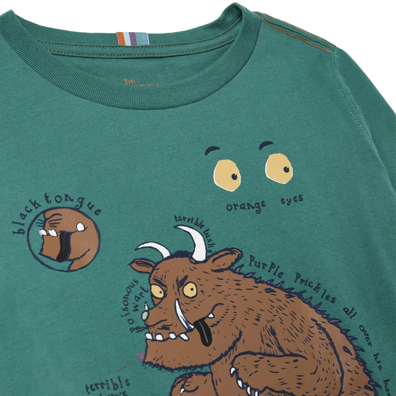 Joules Gruffalo Finlay Screenprint T Shirt - Herb Green-2