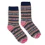 Joules Lucille Fairisle Boot Socks - Navy Fairisle 