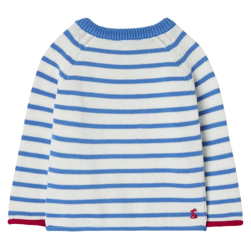 Joules Winnie Intarsia Jumper - Bunny Stripe-1