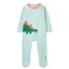 Joules Zippy Artwork Babygrow - Stegosaurus Stripe
