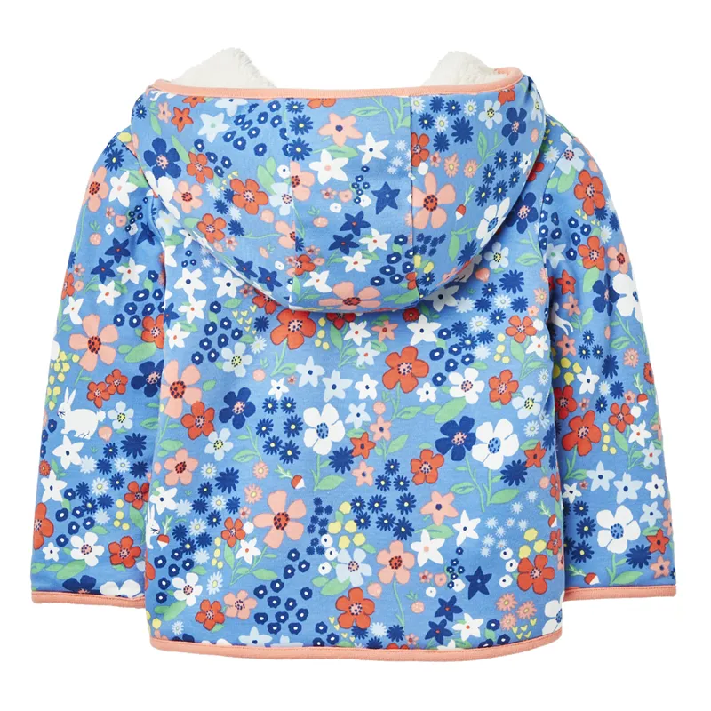 Joules Kids Cosette Reversible Jacket - Bunny Blue-1