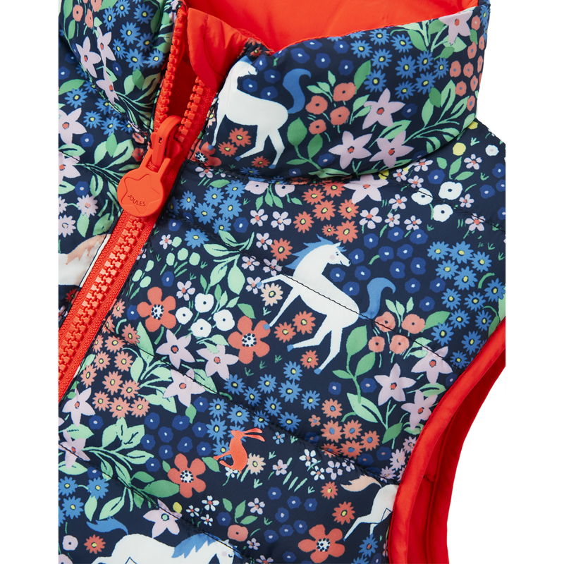 Joules Flip It Reversible Gilet - Meadow Pony-2