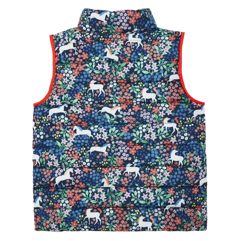 Joules Flip It Reversible Gilet - Meadow Pony-1