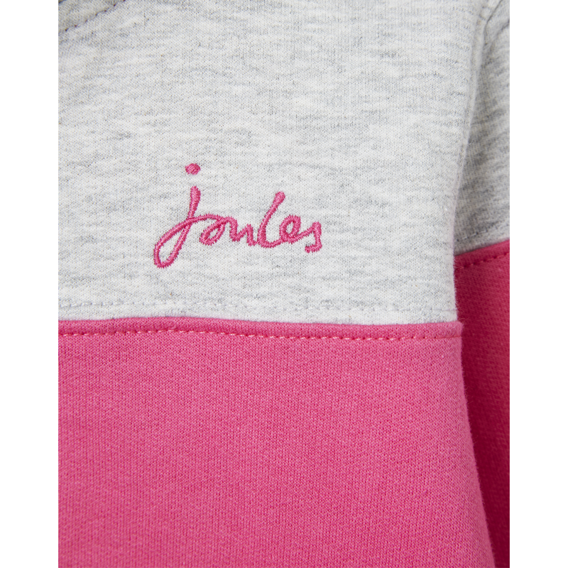 Joules Fairdale Sweatshirt - Pink Colour Block-3