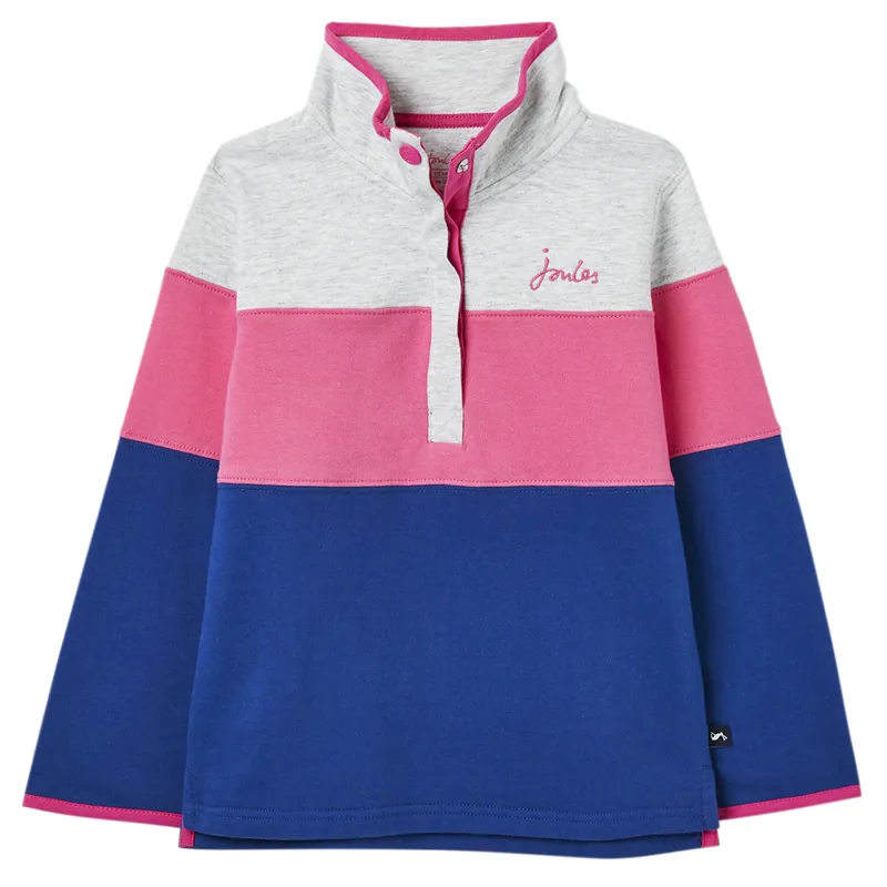 Joules Fairdale Sweatshirt - Pink Colour Block
