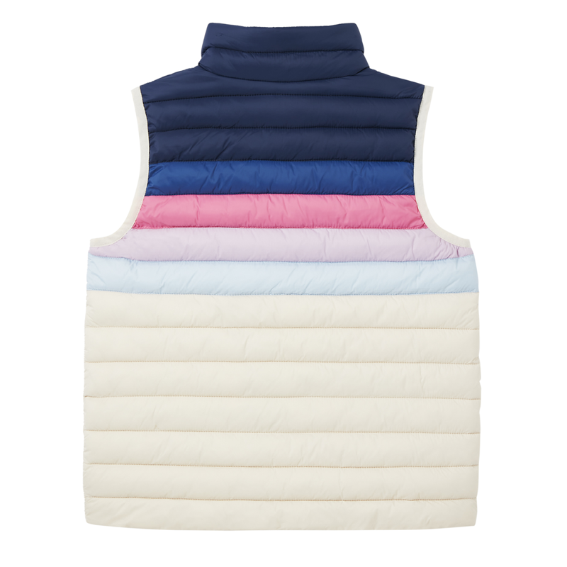Joules Colourblock Croft Packable Gilet - Multi Stripe-1