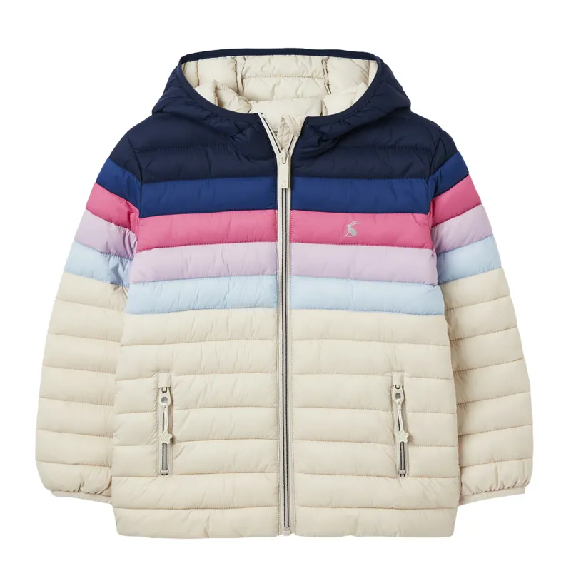 Joules Kinnaird Showerproof Packable Jacket - Multi Stripe